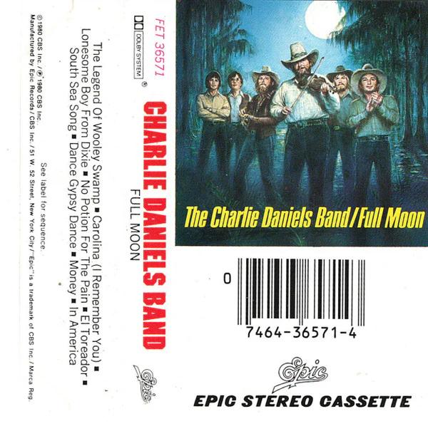 The Charlie Daniels Band - Full Moon (Cassette) (VG+, VG+)