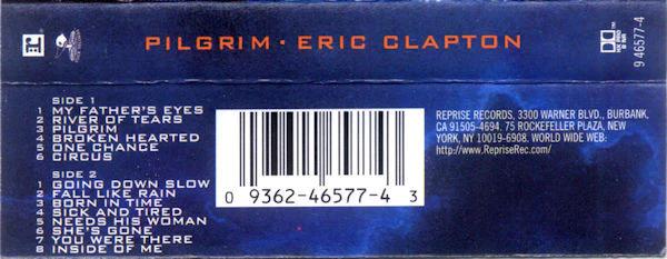 Eric Clapton - Pilgrim (Cassette) (NM or M-, VG+)