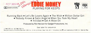 Eddie Money - Playing For Keeps (Cassette) (NM or M-, VG+)