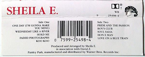 Sheila E. - Sheila E. (Cassette) (NM or M-, VG+)