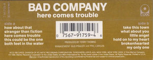 Bad Company  - Here Comes Trouble (Cassette) (NM or M-, VG)