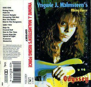 Yngwie J. Malmsteen's Rising Force - Odyssey (Cassette) (VG+, VG+)