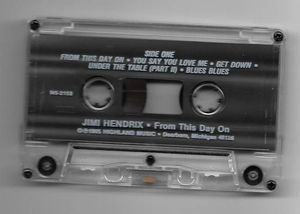 Jimi Hendrix - From This Day On (Cassette) (NM or M-, VG+)