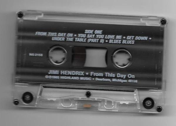 Jimi Hendrix - From This Day On (Cassette) (NM or M-, VG+)
