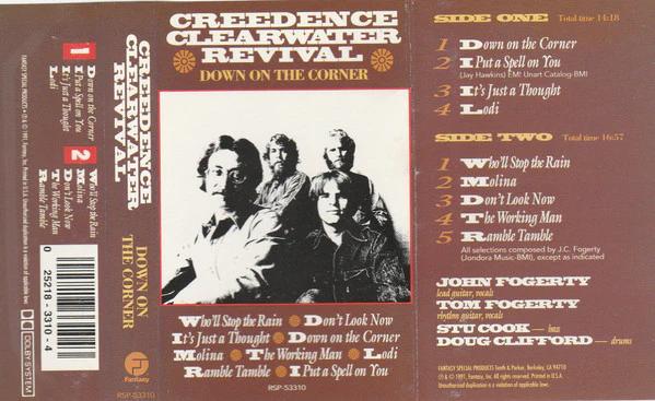 Creedence Clearwater Revival - Down On The Corner (Cassette) (NM or M-, VG+)
