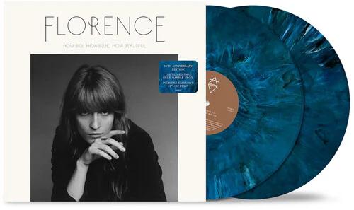Florence & the Machine - How Big, How Blue, How Beautiful (Anniversary Edition, 2LP Marble Blue Vinyl)