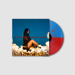 As December Falls - Everything's On Fire But I'm Fine (Indie Exclusive, Blue/Red Split Splatter LP Vinyl, Alternate Cover)