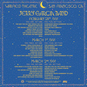 Jerry Garcia - Live at The Warfield (6CDs Box Set)