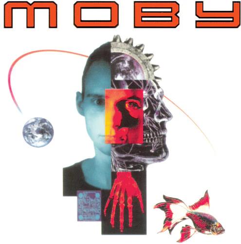 Moby - Moby (Black & White Marble effect on a Blue base)