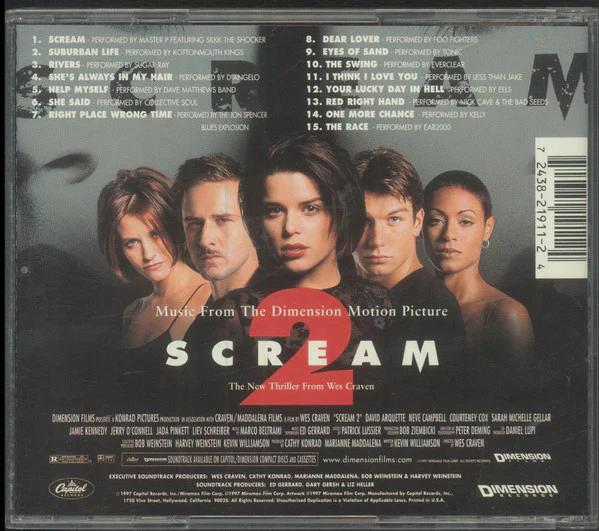 Various - Scream 2 (Music From The Dimension Motion Picture) (CD) (NM or M-, VG+)