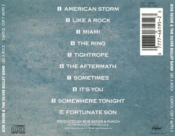 Bob Seger And The Silver Bullet Band - Like A Rock (CD) (NM or M-, VG+)