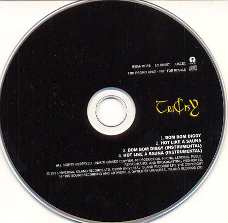 Tricky - Bom Bom Diggy / Hot Like A Sauna (CD) (NM or M-, VG+)