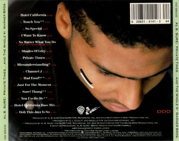 Al B. Sure! - Private Times...And The Whole 9! (CD) (NM or M-, VG+)