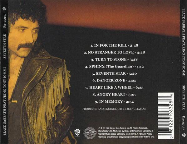 Black Sabbath Featuring Tony Iommi - Seventh Star (CD) (VG+, VG+)