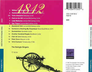 Swingle Singers, The - 1812 (CD) (NM or M-, VG+)