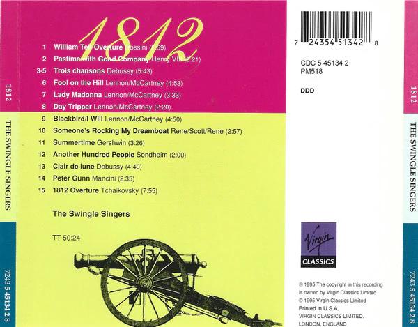 Swingle Singers, The - 1812 (CD) (NM or M-, VG+)