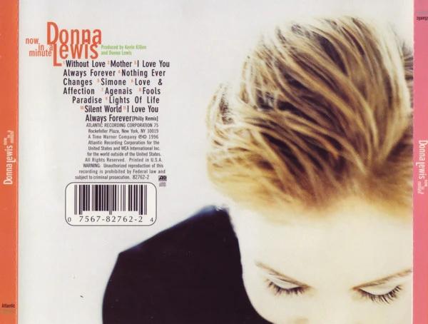 Donna Lewis - Now In A Minute (CD) (NM or M-, VG+)