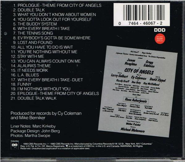 "City Of Angels" Original Broadway Cast - City Of Angels (CD) (NM or M-, VG+)