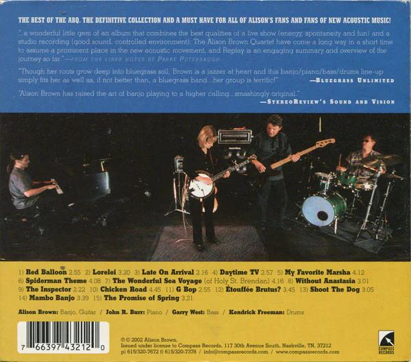 Alison Brown Quartet - Replay (CD) (NM or M-, VG+)