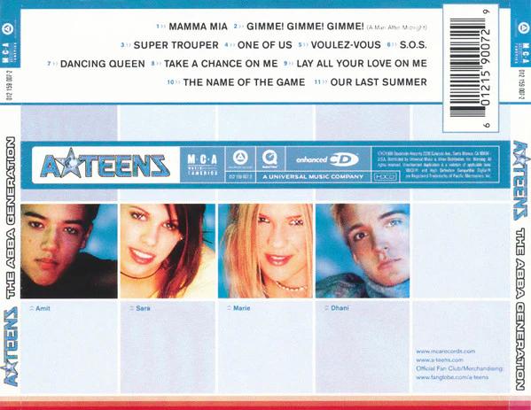 A*Teens - The ABBA Generation (CD) (NM or M-, VG+)