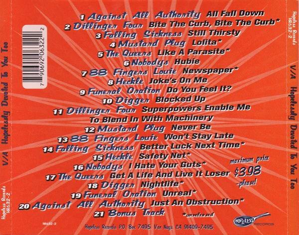 Various - Hopelessly Devoted To You Too, Vol. II (CD) (VG+, VG+)