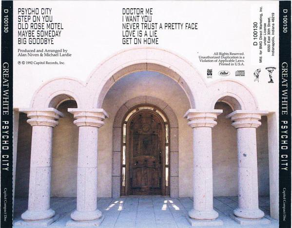 Great White - Psycho City (CD) (VG+, VG+)