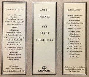 André Previn - The Lexus Collection (CD) (NM or M-, VG+)