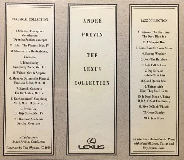 André Previn - The Lexus Collection (CD) (NM or M-, VG+)
