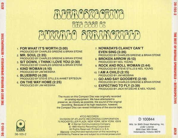 Buffalo Springfield - Retrospective - The Best Of Buffalo Springfield (CD) (VG+, VG+)