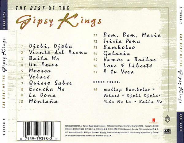 Gipsy Kings - The Best Of The Gipsy Kings (CD) (VG+, VG+)