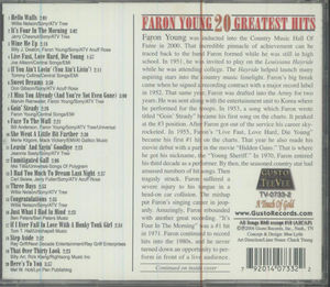 Faron Young - 20 Greatest Hits (CD) (VG+, VG+)