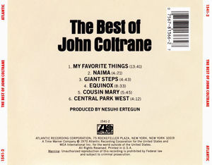 John Coltrane - The Best Of John Coltrane (CD) (NM or M-, VG+)