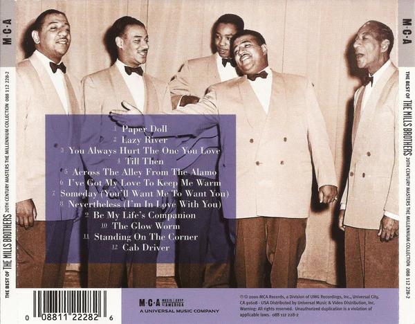 The Mills Brothers - The Best Of The Mills Brothers (CD) (NM or M-, NM or M-)