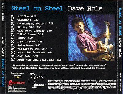 Dave Hole - Steel On Steel (CD) (NM or M-, VG+)