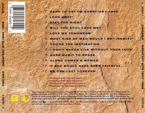 Chicago  - Greatest Hits 1982-1989 (CD) (VG+, VG+)