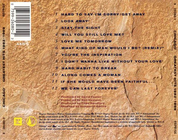 Chicago  - Greatest Hits 1982-1989 (CD) (VG+, VG+)