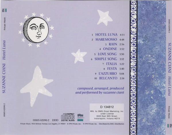 Suzanne Ciani - Hotel Luna (CD) (VG+, VG+)