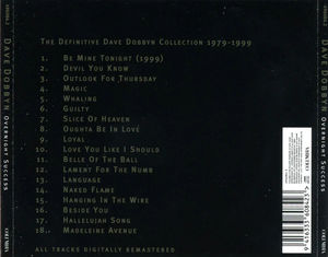 Dave Dobbyn - Overnight Success (The Definitive Dave Dobbyn Collection) (CD) (NM or M-, VG+)