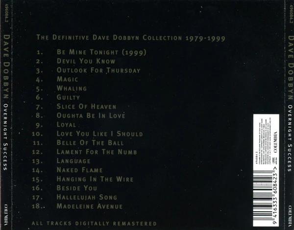 Dave Dobbyn - Overnight Success (The Definitive Dave Dobbyn Collection) (CD) (NM or M-, VG+)