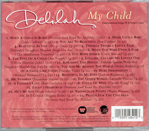 Delilah  - My Child - Heart Warming Songs Of A Parent's Love (CD) (NM or M-, VG+)