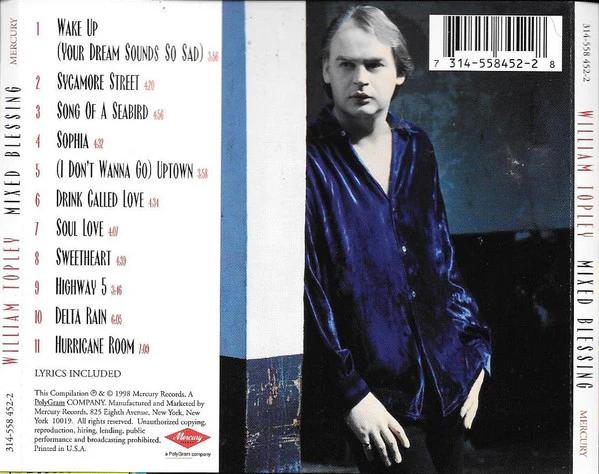 William Topley - Mixed Blessing (CD) (NM or M-, VG+)