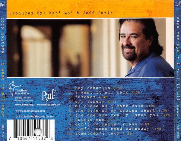 Coco Montoya - I Want It All Back (CD) (NM or M-, VG+)