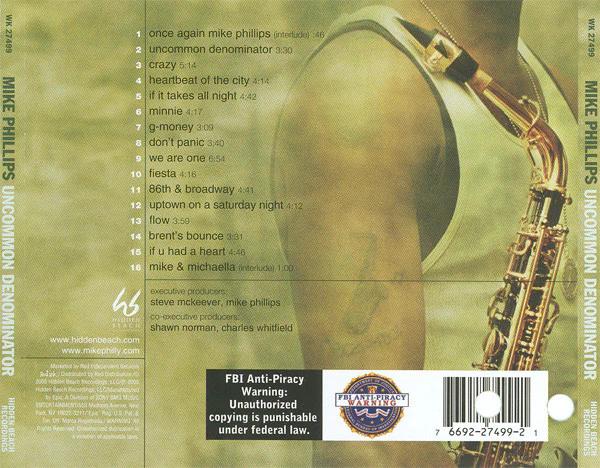 Mike Phillips  - Uncommon Denominator (CD) (VG+, VG+)