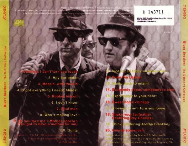 The Blues Brothers - The Definitive Collection (CD) (VG+, VG+)