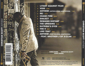 Christian Scott  - Anthem (CD) (NM or M-, VG+)