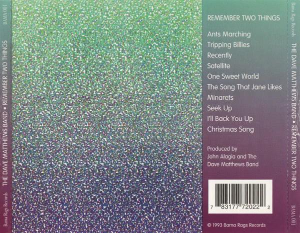 Dave Matthews Band - Remember Two Things (CD) (VG+, VG+)