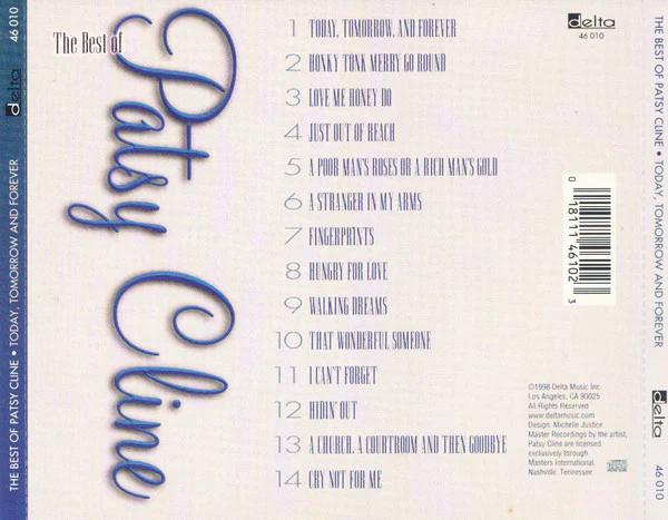 Patsy Cline -  The Best Of Patsy Cline - Today, Tomorrow And Forever (CD) (NM or M-, NM or M-)
