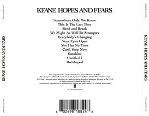 Keane - Hopes And Fears (CD) (VG, VG)