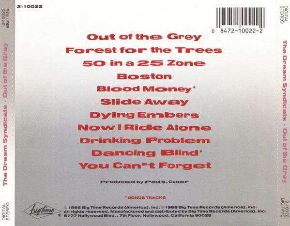 The Dream Syndicate - Out Of The Grey (CD) (VG+, VG+)
