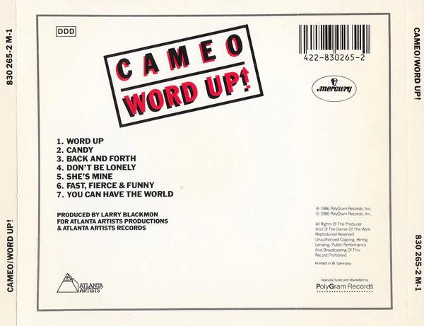 Cameo - Word Up! (CD) (NM or M-, NM or M-)
